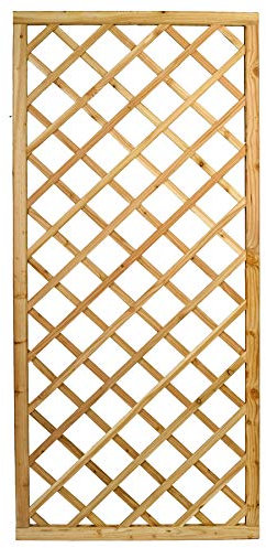 WEIDENPROFI Rankgitter, Zaunmodul aus Lärchenholz, Einsatz Rankzaun, Modell Raute, Größe (BxH): 90 x 180 cm