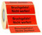 Etiketten Aufkleber Bruchgefahr! Nicht werfen! rot 1000 Stück 90x35mm Warnetikett auf Rolle 593107