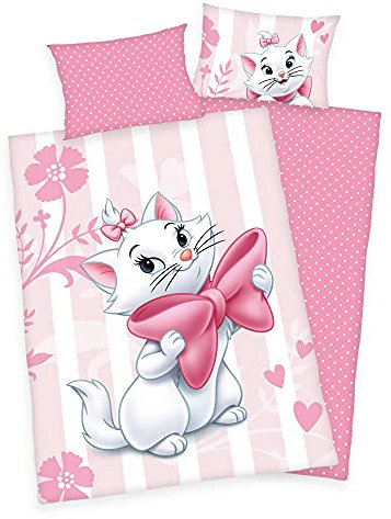 Disney Cat Marie Aristocats Baby Bettwäsche 40 x 60 cm + 100 x 135 cm