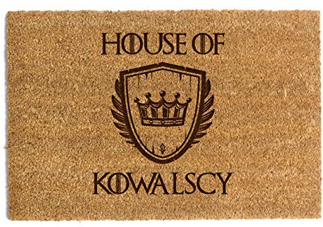Fußmatte GOT House of Kowalscy Eingangsbereich, natürliche Matte, rutschfest, 40 x 60 cm
