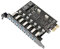 cablecc Adaptador de tarjeta de expansión PCI-E a USB 3.0 HUB PCI Express de 7 puertos de 5 Gbps para placa base