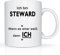 Print-Klex Berufstasse mit Steward Motiv Bedruckt Steward Tasse für Beruf Geschenk Kaffeebecher Geschenktasse Teetasse Arbeitstasse Arbeitsbecher mit Druck 330ml Beruf Tasse