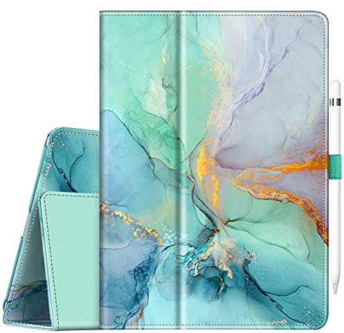 Fintie Étui pour iPad Pro 9.7, Premium Vegan Leather Folio [Slim Fit] Stand Smart Protective Cover avec Fonction de Mise en Veille/réveil Automatique pour Tablette iPad Pro 9,7 Version 2016, marbre