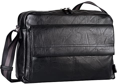 TOM TAILOR, KANSAS, Herren, Schultertasche, one size, Schwarz