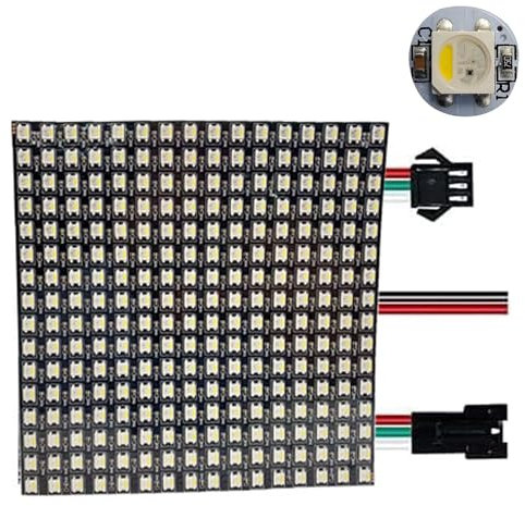 TOPXCDZ DC5V SK6812 5050 RGBW SMD Flexible 16x16 8x32 Luces Pixel Panel Matrix Bildschirm Led-modul Einzeln Adressierbaren (SK6812 RGBW 16X16)