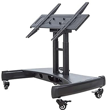 32-75-Zoll-Fernseherständer auf Rädern, TV-Riser-TV-Halterungen, Ständer und Plattenspieler, Trolley-Bodenhalterung, Belastung 110 lb Happy House