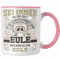 Trendation - Eulen Tasse Geschenk Eule Liebhaber Sei immer Du Selbst Spruch (Rosa)
