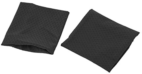 Schweißband für das Handgelenk, 2 Stück, Eisseide, Hautfreundlich, Leicht zu Reinigen, Kühlendes Armband für Camping (Schwarz)