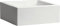 Tecnokit Nicoli vaso quadrato Minos in resina, fioriera quadrata elegante per interno ed esterno (cm 60x60x22,5, BIANCO)