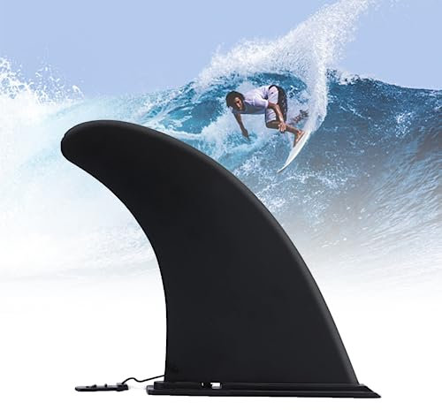Abnehmbare Surfboard Finne Nylon,xlwen SUP Longboard Surfboard Finne,Center Finne mit Schraube für Longboards,Surfbrett,Aufblasbares Kayak und SUP Board(Schwarz)