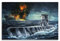 Vintage WWII Kriegsschiff Deutsches U-Boot U-82 dekoratives Gemälde Leinwand Kunst Bild 30 x 45 cm