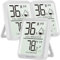 AyayaBoss 3 Stück Raumthermometer Innen Temperatur und Luftfeuchtigkeitsmessgerät, Digitale Thermometer Hygrometer, Thermo-Hygrometer für Babyraum, Wohnzimmer, Gewächshaus - Mini Größe