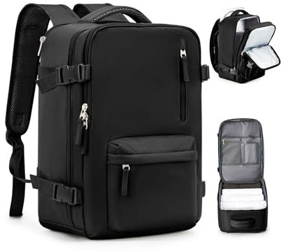 Handgepack 40x20x25 für Ryanair Handkabinengepäck Reiserucksack Unter Dem Sitz Handgepäck Rucksack Flugzeuge Reisetasche Weekendertasche Wanderrucksack Lässiger Tagesrucksack,X1-Schwarz