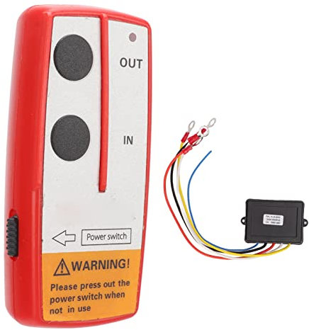 Kit Telecomando per Verricello, Controller per Verricello Elettrico Universale Wireless Ad Alta sensibilità Sicuro e Resistente all'abrasione con Indicatore Luminoso per ATV