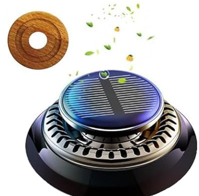 1 Stück Solar Auto Duft,Automatische Drehung Aromatherapie,Auto Lufterfrischer,Solarbetriebener Auto Duft Parfüm Diffusor für Auto,Büro, Zuhause,Autozubehör.(Meeresduft)