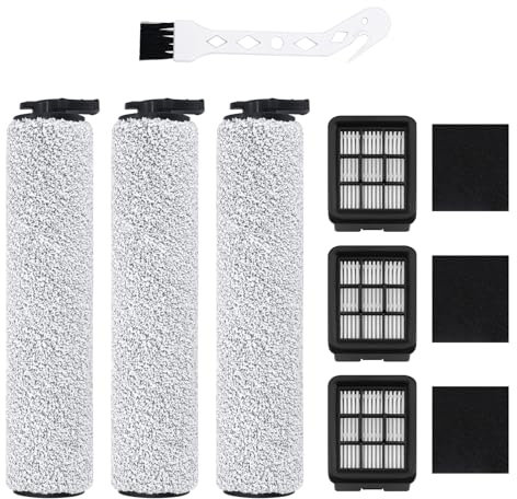 DingGreat Pour aspirateur eau et poussière sans fil Bissell Crosswave HF3 - Kit de filtres et de rouleaux de brosse de qualité supérieure pour une performance de nettoyage optimale