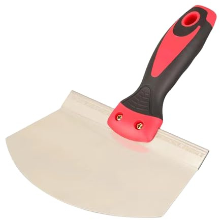 JYITO Raschietto per stucco, lama in acciaio inox resistente alla ruggine, impugnatura comoda, spatola multiuso per cartongesso, lama per spalmare stucco per muratori e pittori