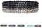 Hernin Damen Kristall Perlen Armband,Mehrschichtige Kristall-Stein-Perlen-Armbänder für Frauen,Mehrschichtige Stretch-Armband,Bohemian Crystal Beaded Multi-Layered Stretch Bracelet (Schwarz)