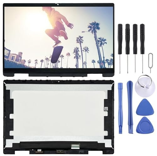 Laptop Replacement Part for HP Pavilion x360 14-EK 14-ek0013dx FHD LCD Screen Digitizer Full Assembly with Frame (Black) Accessories
