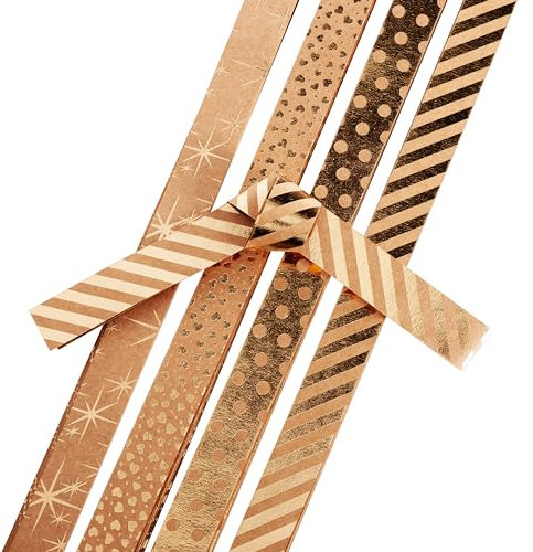 Papierstreifen Kraftpapier Gold, 15mm, 24 Streifen