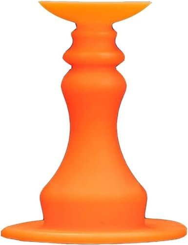 Türstopper, Gummi-Türstopper, Türstopper, Silikon-Türstopper, Anti-Kollisions-Türstopper, stanzfreier Toilettentür-Türstopper for die obere Wand (Farbe: Blau) (Color : Orange)