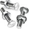 SWTYExt 25 Pezzi Bulloni Testa Tonda M6X60mm Viti a Testa Piatta con Dadi a Flangia M6 DIN 6923 Viti per Cerniere Costruzione Macchine Industriali e Decorazione Domestica