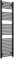 Crown Black Designer Ladder Towel Rail Radiators Electric Single Heat Heater Vertical - 500 x 1800mm