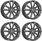4x Dezent Felgen Alufelgen KS graphite 6.5Jx16 ET40 5x114,3 kompatibel mit Mazda 3 323 5 6 626 MPV Mx-5 Premacy Tribute Cx-3 Cx-30