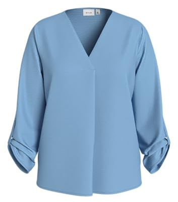 Vila Female Oberteil mit 3/4-Ärmeln VIJOSA V-Ausschnitt | 3/4 sleeved top