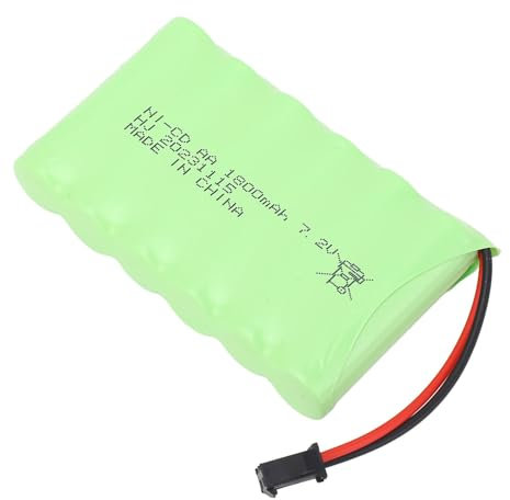 7.2V 1800mAh Lithium Rechargeable Battery, SM 2P Plug Lightweight RC Cars Battery with Overcharge Defend, for Extended Playtime