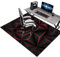 Bodenschutzmatte Bürostuhl Unterlage Schreibstuhlunterlage, 80 x 120 cm Gaming Stuhl Unterlage, Gaming Stuhlmatte für Hartholzboden, Gaming Teppich Unterlage-Kratzfest für Parkett und Hartböden