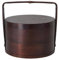 MagiDeal Boîte à bento portable en bois, boîte à sushi pratique, boîte cadeau en bois, boîte à nourriture robuste à 2 couches avec poignée pour pique-nique en, Brun Foncé, 15x15x20 Cm