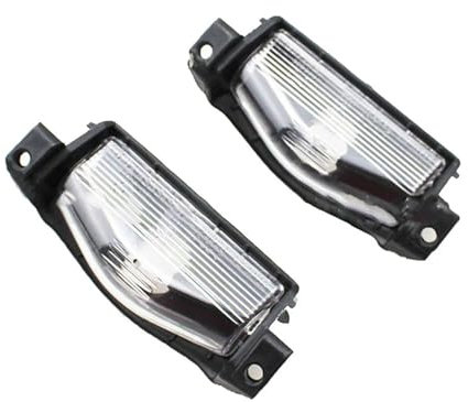 For Mazda 3 2 2009-2013 2PCS Rear Bumper Lamp Housing Cover License Plate Lamp Light Shell Cover Not With Light Car Styling Car Number License Plate Lamp