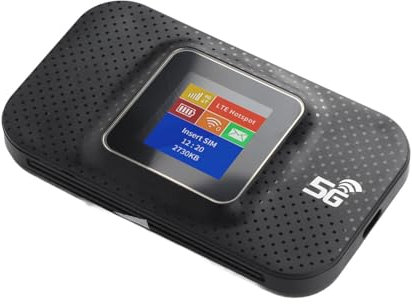 Culnflun 4G Portable WiFi, 150Mbps Colour Router With Micro SIM Card Slot, Supports 10 Devices For Simultaneous Connection, High Speed Internet For Mobile Phones, Tablets And Laptops (Black)