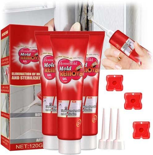 MavChanolia Haushaltsschimmelentfernungsgel, Glass Guard Schimmelentfernungsgel, Haushaltsreinigungsgel für Dusche, für Waschmaschine, Kühlschrank, Badezimmer, Dusche