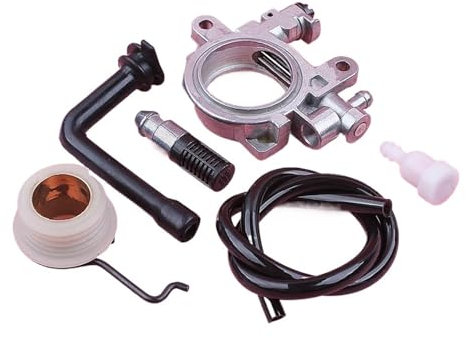 Filtro de aceite de bomba de aceite, engranaje helicoidal, línea for Stihl MS390 MS290 039 029, tapón de ventilación de combustible, manguera, motosierra, repuesto de herramienta