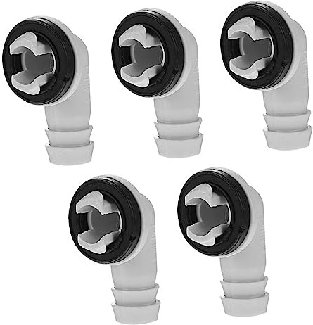 Gatuida 5 Pezzi Tubo Di Scarico Dell'unità Ca Condotto Misurare Scarico Del Condizionatore D'aria Connettore Aria Condizionata Condensa Adattatore Tubo Aria Condizionata Plastica Bianca