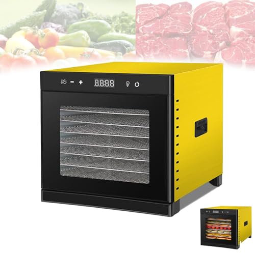 Generic Food Dehydrator Machine 8 Trays, 700W Commercial Stainless Steel Food Dryer with 24-Hour Timer and 95-167℉ (35-75°C) Adjustable Temperature for Jerky, Meat, Fruit, Dog Treats,Veggies