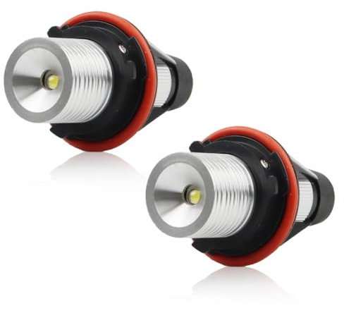 DYNVEX 2 Stücke Halo Marker Ring 6000k 10 W für E39 E53 E60 E61 E63 E64 E65 E66 E87, [Can-bus Fehlerfrei] Premium und Langlebig 1 SMD Angel Eyes