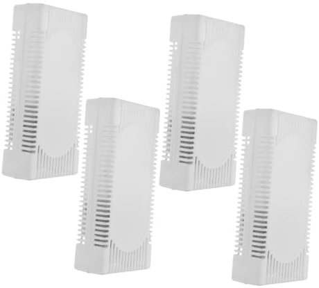 WOFASHPURET 4Stücke Aktivkohle Geruchsabsorber für Kühlschrank Effektiver Desodorierer zur Geruchsentfernung Langlebig für Kühlschränke Schränke und Autos