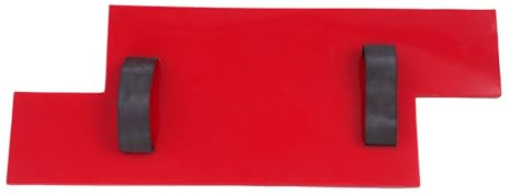 DOPBENT Tapis de tampon en béton, tampons en béton, moules à texture de béton, tampon mat texturé en béton, tampon sans couture, moules à béton pour extérieur décoratif, rouge, 60 x 24 cm