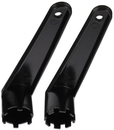 KOCKSHION 2 Stück Ventilschlüssel TPU, für Schlauchboot und Kajak, Schwarz
