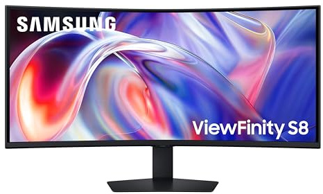 Samsung Viewfinity S85TH 40 Curved 5K2K WUHD 5120x2160 Monitor, 144Hz, 4ms, HDR10+, Freesync Premium, Thunderbolt, Speakers, LS40H850TAUXXU (Renewed)