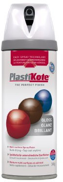 Plasti-kote 21102 400ml Premium Spray Paint Gloss - White