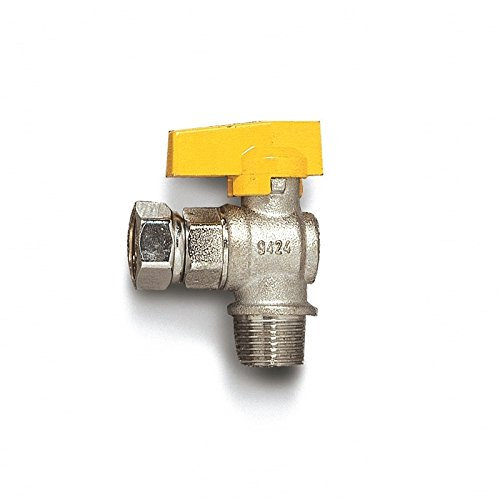 AcquaStiLLa 110410 Rubinetto a Squadra MF Girevole per Gas, Multicolore