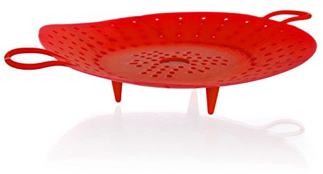 Banquet Culinaria cuiseur Vapeur, en Silicone, Rouge, 26 x 27 x 4 cm