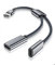 Elebase USB Stecker auf Doppel USB C Buchse Adapter,Typ A Ladekabel Doppelter Zwei Splitter für MagSafe,Apple Watch iWatch Series 7,AirPods,iPhone 15 14 13 12 Pro Max SE,iPad 8,9,10,Air 4 5,Mini 6