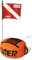 Omer GIGA Float Dive Equipment Unisex-Adult, Orange-Noir
