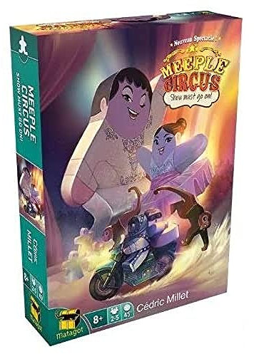 Matagot Meeple Circus: Das Show-Muss-Gehen auf EXT 2 Brettspiel - 2-5 Spieler, ab 8 Jahren