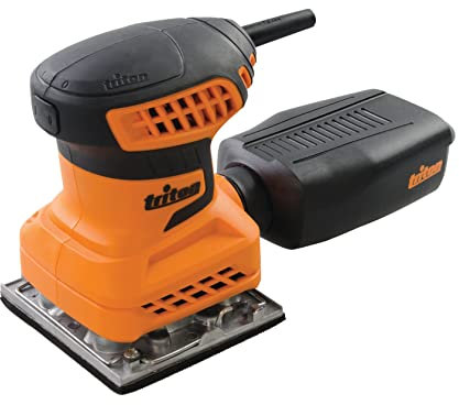 Triton Levigatrice orbitale a palmo da 200 W, 1/4 foglio TQTRSS (389621), nero